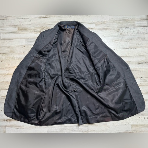 Brooks Brothers Blazer Sport Coat Jacket Mens 42R 2 Button gray - Picture 9 of 11